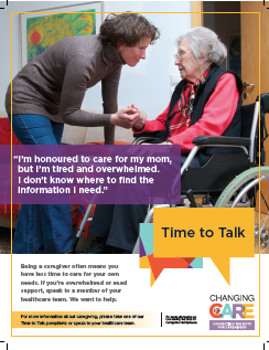 Time to Talk Poster with Adult 8.5x11